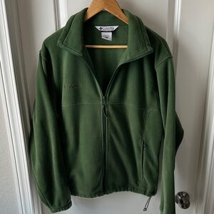 Columbia Forest Green Full-Zip Fleece